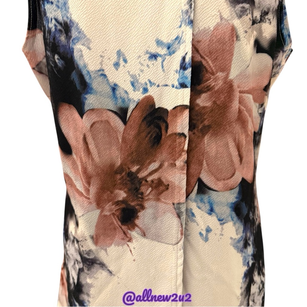 Parisian Collection Vintage Floral Sleeveless Women's Top Size 14 - Picture 10 of 16